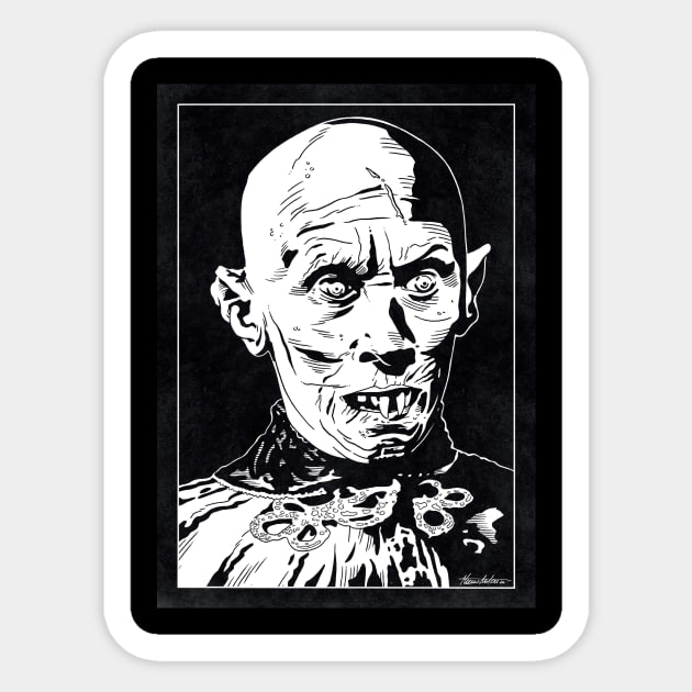 KURT BARLOW - Salem's Lot (Black and White) Sticker by Famous Weirdos